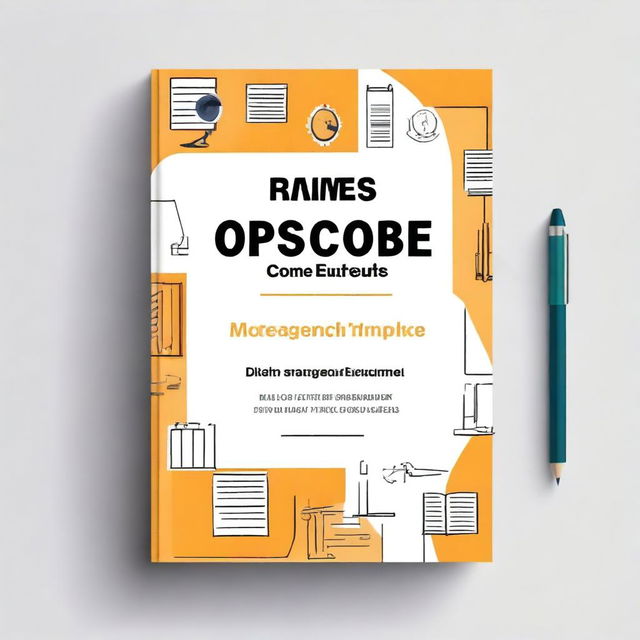 Create a professional book cover for a management assignment