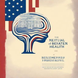 Create a book cover for a historical survey of US presidential mental health