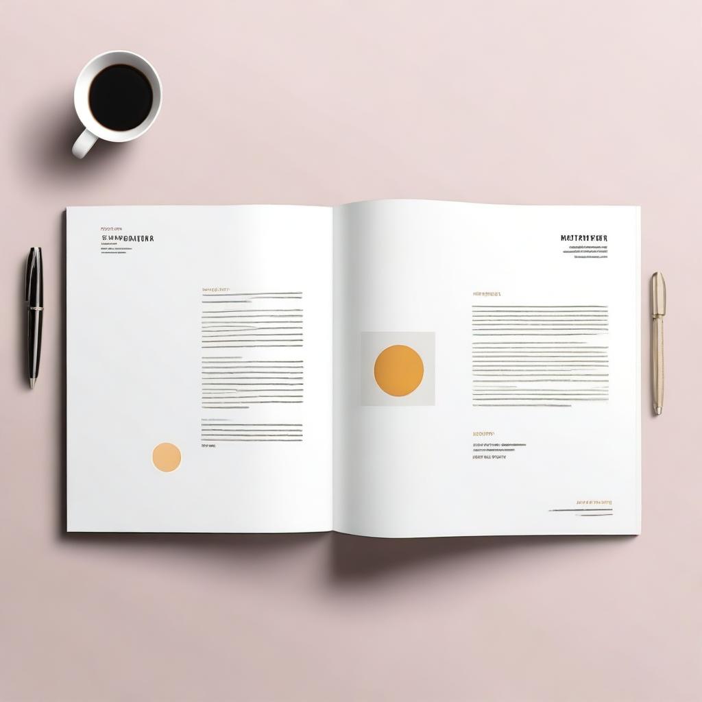 Create a professional and clean report cover