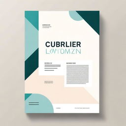 Create a professional and clean report cover