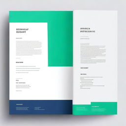 A professional and clean report cover with a minimalist design