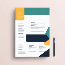 A professional and clean report cover with a minimalist design