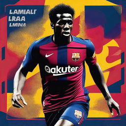 A thumbnail image featuring the Spanish football player Lamine Yamal, who plays for Barcelona