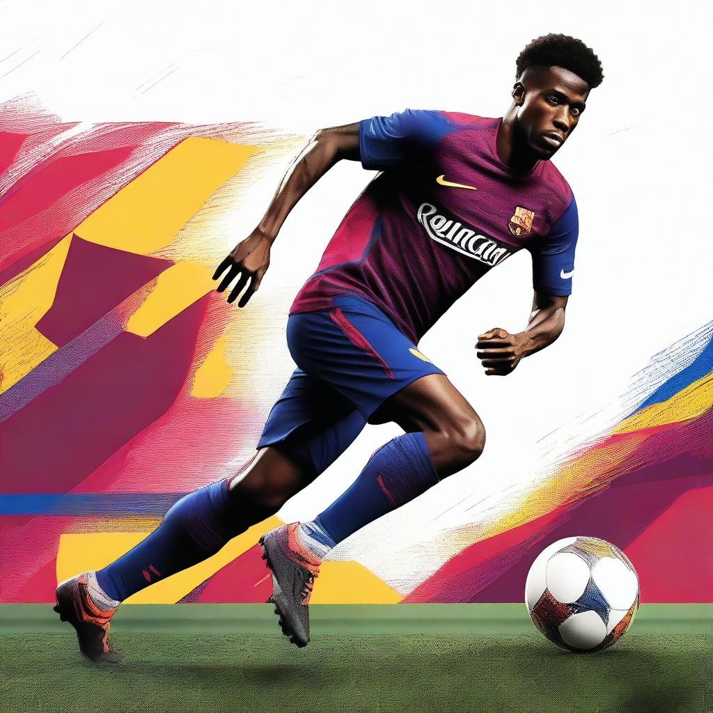 A thumbnail image featuring the Spanish football player Lamine Yamal, who plays for Barcelona