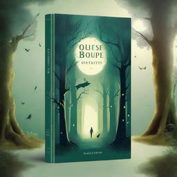 A beautiful and captivating book cover featuring an enchanting forest with mystical creatures and a glowing pathway leading to an ancient castle