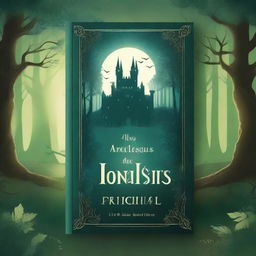 A beautiful and captivating book cover featuring an enchanting forest with mystical creatures and a glowing pathway leading to an ancient castle