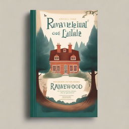 Create a book cover for a novel titled 'A Pequena Cidade de Ravenswood'