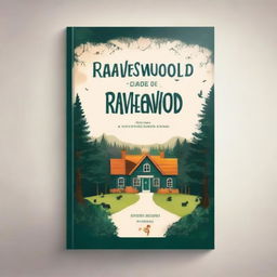 Create a book cover for a novel titled 'A Pequena Cidade de Ravenswood'