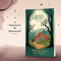 Create a book cover for a novel titled 'A Pequena Cidade de Ravenswood'