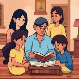 Three friends discovering a mysterious book in their house, which reveals secrets about Indian history