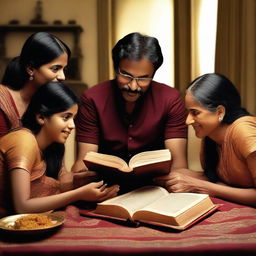 Three friends discovering a mysterious book in their house, which reveals secrets about Indian history