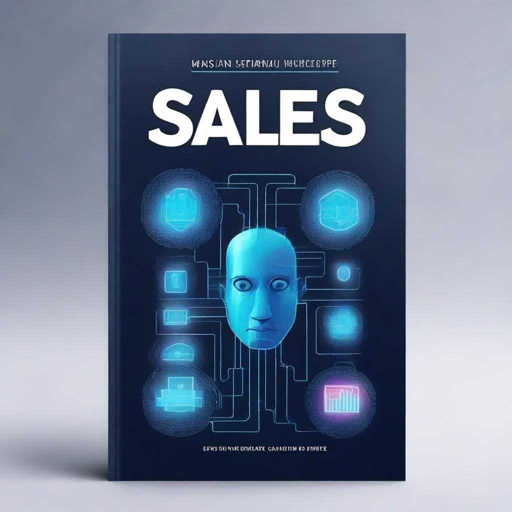 A book cover about sales with artificial intelligence