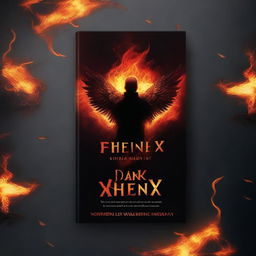 A fantasy thriller suspense book cover with the title 'Dark Phoenix'