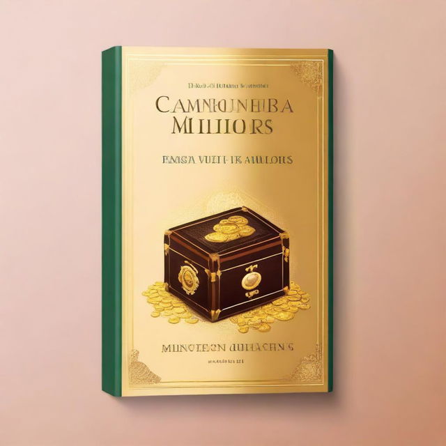 A captivating book cover titled 'Descubra o Caminho dos Milionários: Transforme sua Vida Financeira em 20 Passos Práticos!'