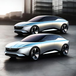 Create a futuristic design concept for the Citroen CX Renew Style 2024