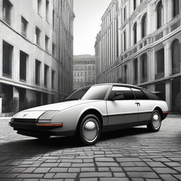 Create an image of a Citroen CX with a renewed, modern style