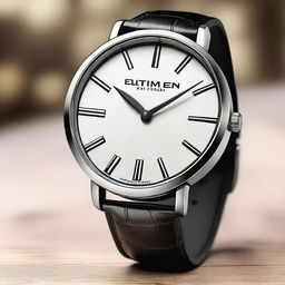 A stylish watch with the text 'ELITEMEN' prominently displayed