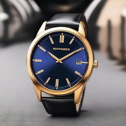 A stylish watch with the text 'ELITEMEN' prominently displayed