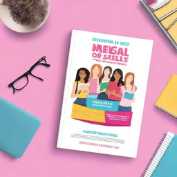 Create an ebook mockup cover titled 'Essential Life Skills for Teen Girls'