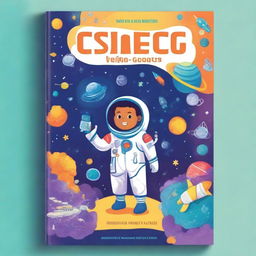 Create a book cover for a science education book aimed at 12-year-old children