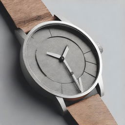 Design a complex watch dial inspired by brutalist architecture