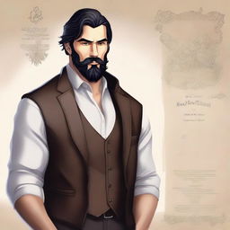 A detailed and imaginative character creator for a book cover