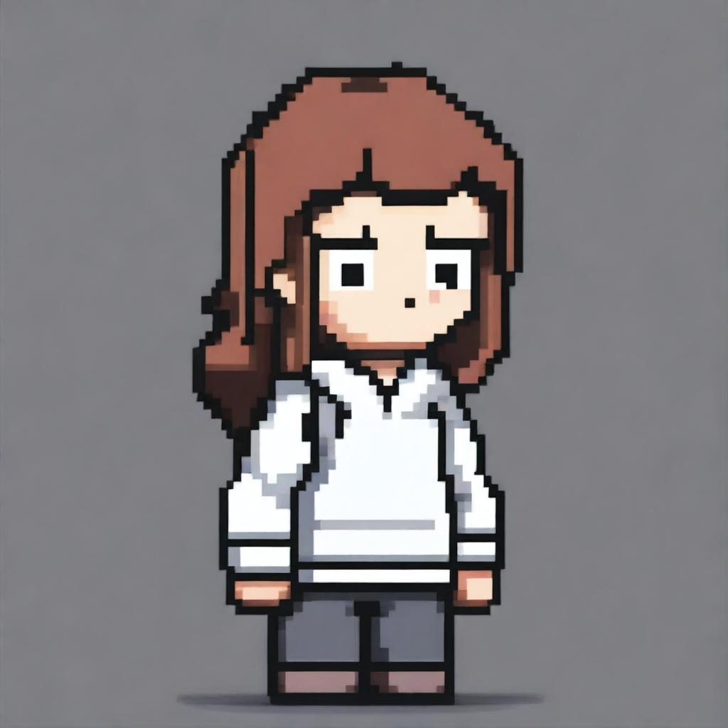 A normal character in pixel art style