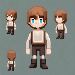 A normal character in pixel art style