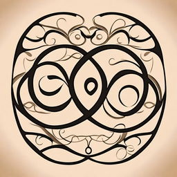 Create a delicately intricate yonic symbol