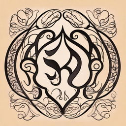 Create a delicately intricate yonic symbol