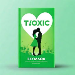 Create a book cover with the title 'Toxic' that talks about couple love