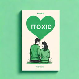 Create a book cover with the title 'Toxic' that talks about couple love