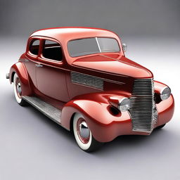 Create a custom car design of a 1939 Chevrolet coupe