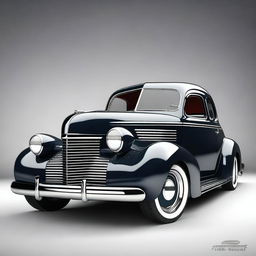 Create a custom car design of a 1939 Chevrolet coupe