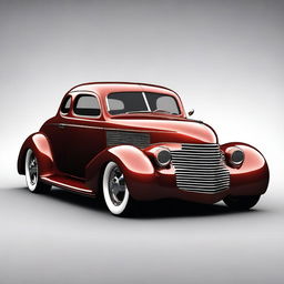 Create a custom supercar version of a 1939 Chevrolet coupe