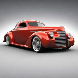 Create a custom supercar version of a 1939 Chevrolet coupe