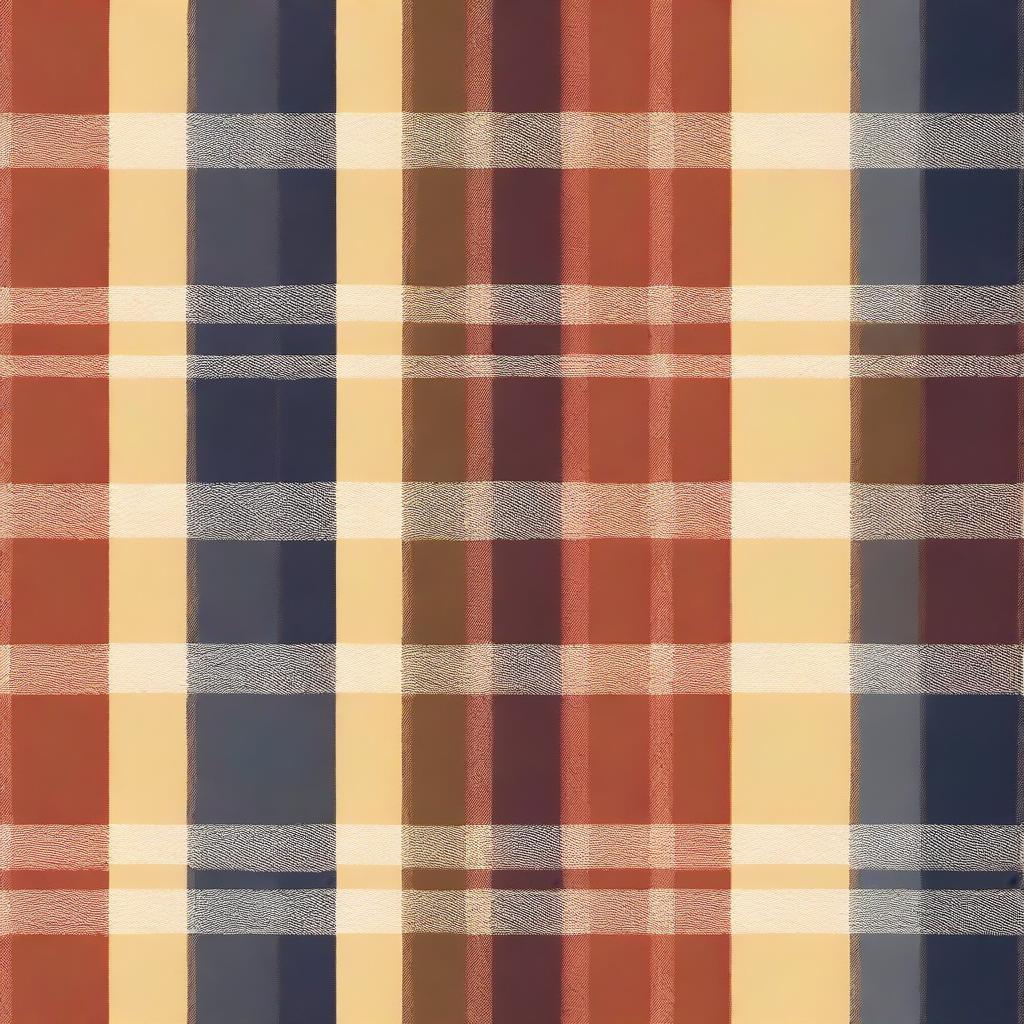 Create an image featuring a plaid pattern with various colors and shades