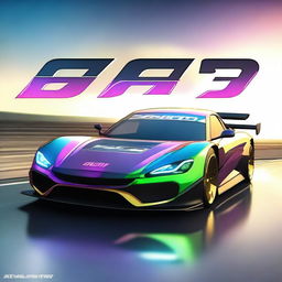 Create a title screen featuring the name 'Sega GT 2025'