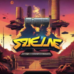 An image of the title screen for a game called 'Strikeline'