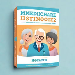 Create a book cover and back cover for a book about Medicare titled 'MEDICARE 1,2,3: Tu guía - Todo lo que hay que saber para un retiro digno siendo hispano en los Estados Unidos'