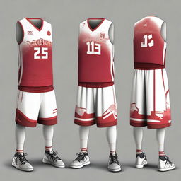 A basketball uniform inspired by the design of the Japanese football jersey