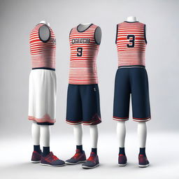 A basketball uniform inspired by the design of the Japanese football jersey