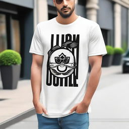 A stylish and trendy T-shirt with a modern design