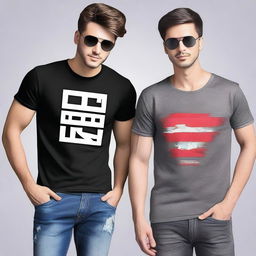 A stylish and trendy T-shirt with a modern design