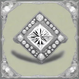 A detailed illustration of vintage diamonds