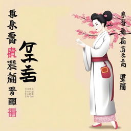 Add the Simplified Chinese characters '女尊，少女们怎么可能都是病娇' to the image. The text should be in Simplified Chinese characters.