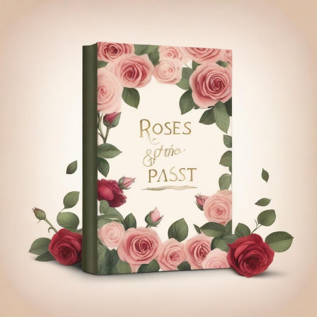 Create a book cover design for the title 'Roses of the Past'