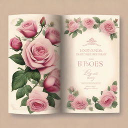 Create a book cover design for the title 'Roses of the Past'