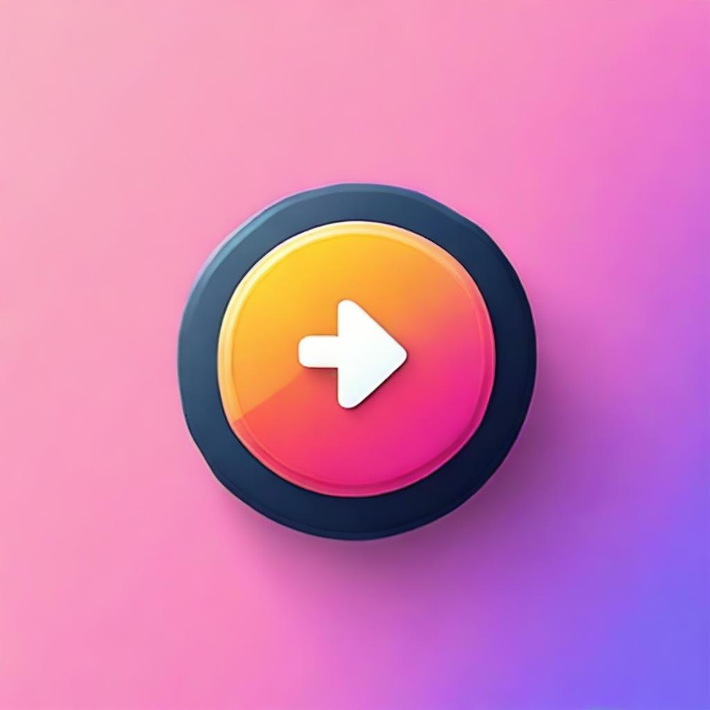 A simple and clean start button with a modern design