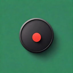 A start button with a dark minimalism design